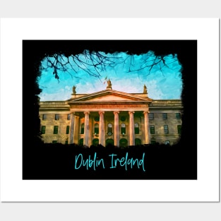 Ireland Dublin - Watercolor Painting, Scenery Posters and Art